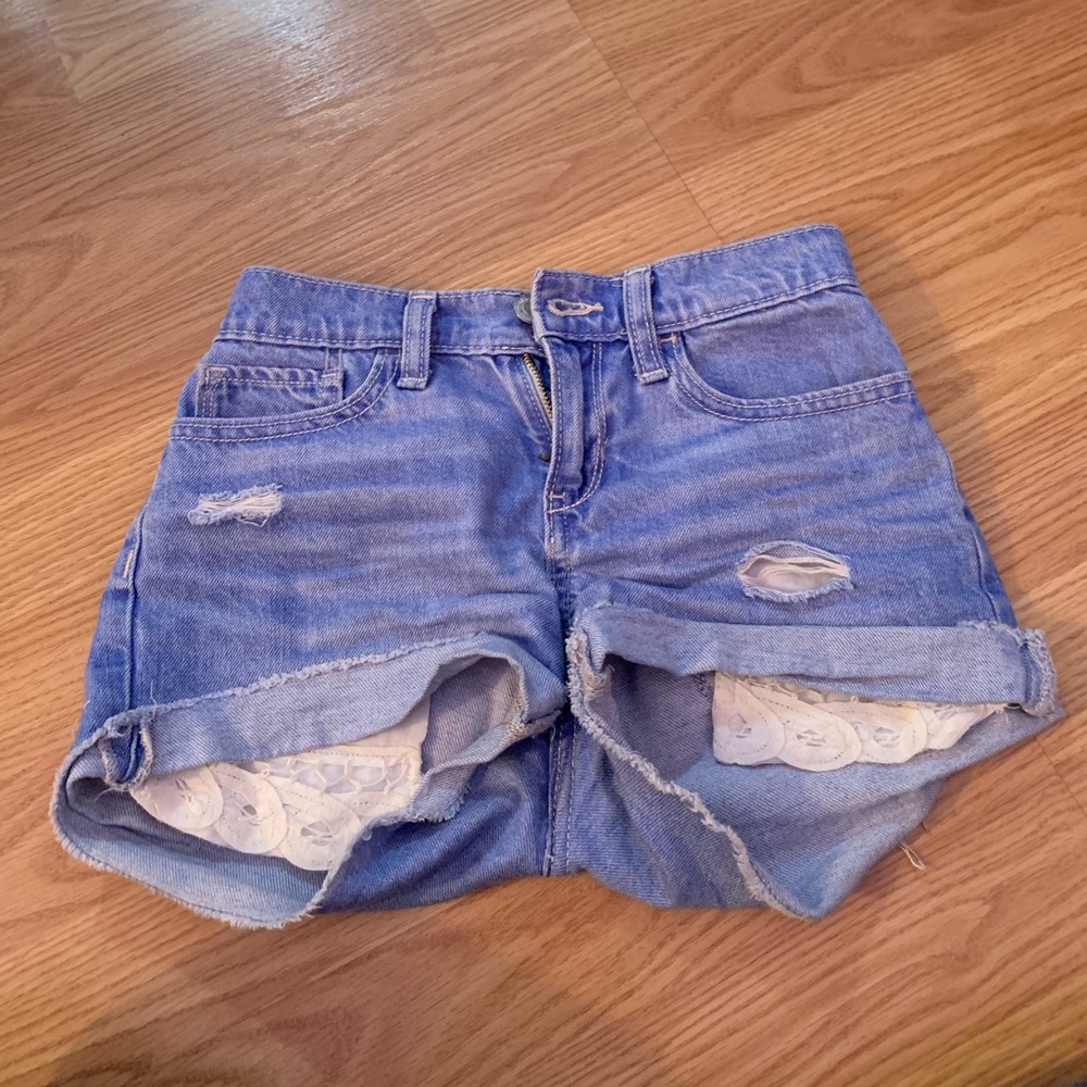 old navy girls jean shorts